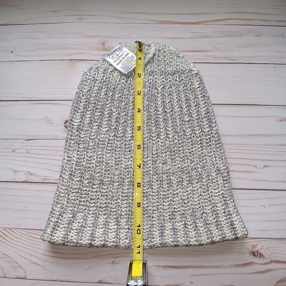 Love Your Melon Beanie 100% Cotton Speckled Gray/White - Picture 5 of 6